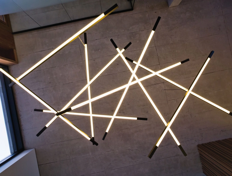 Office building - new construction - according to DGNB Platinum certification - lamp 'Mikado'