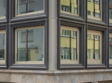 commercial- and office-building - new construction - P5 Mannheim offices - facade detail